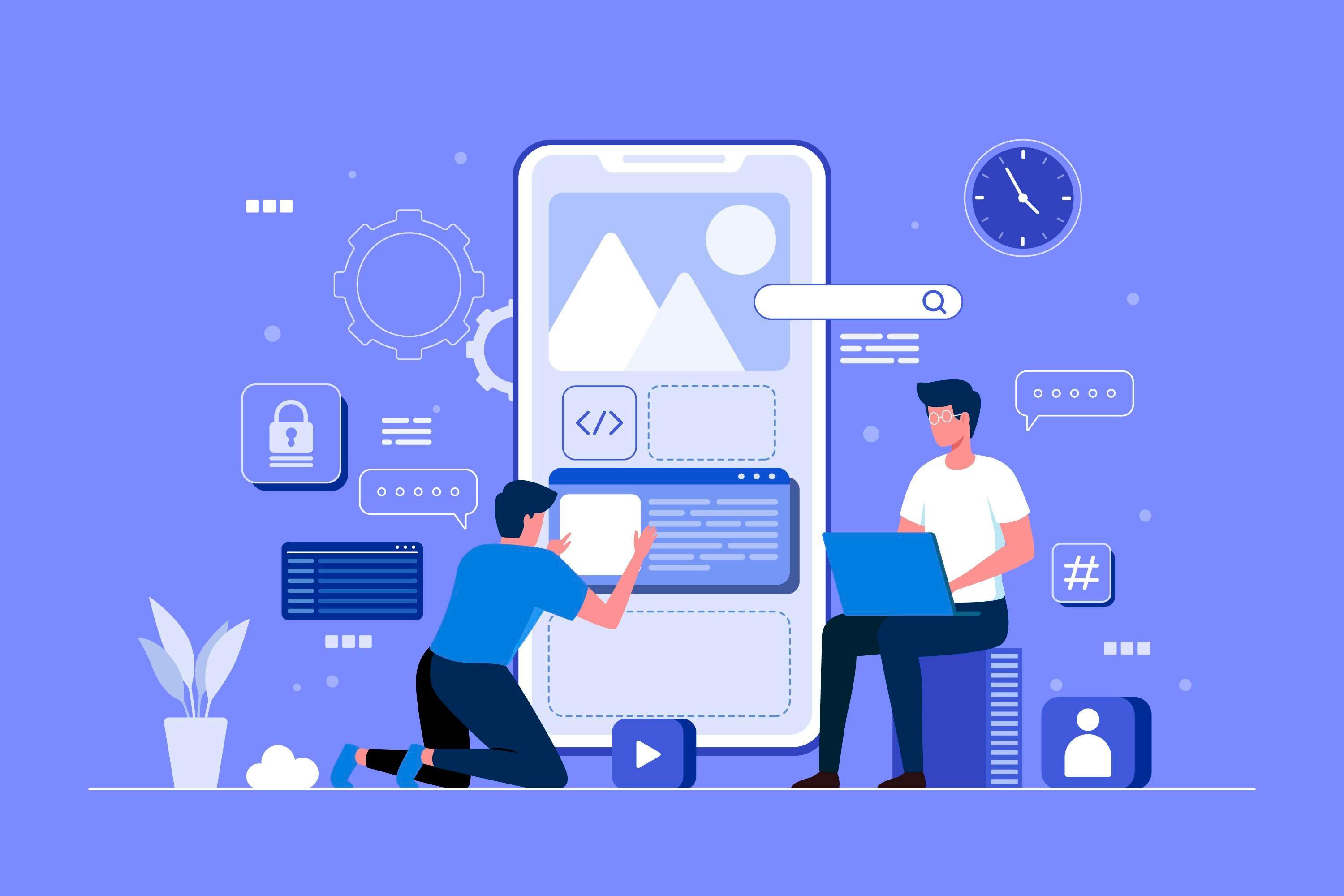 App Development Illustration